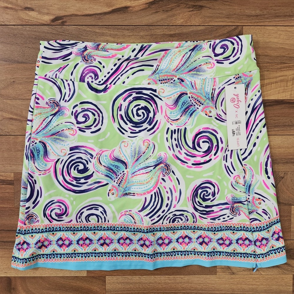 NWT ARYEH Bright Floral Tessa Skort Medium Tennis, Golf, Pickleball Multi-Color